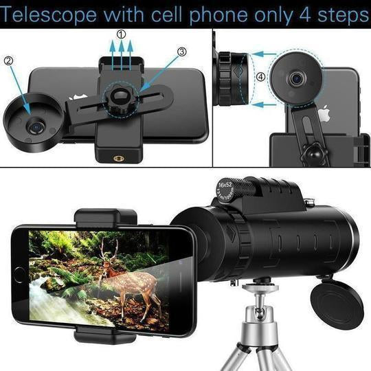 2019 New Waterproof 40×60 High Definition Monocular Telescope【Half price at the second item】