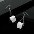 Sterling Silver Toilet Paper Earrings 2020 Best Gift