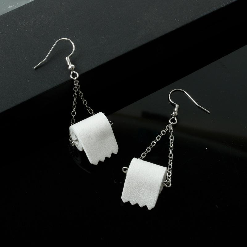 Sterling Silver Toilet Paper Earrings 2020 Best Gift