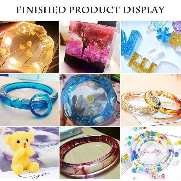 Handmade Crystal Glue Mold Set (83 Pcs)