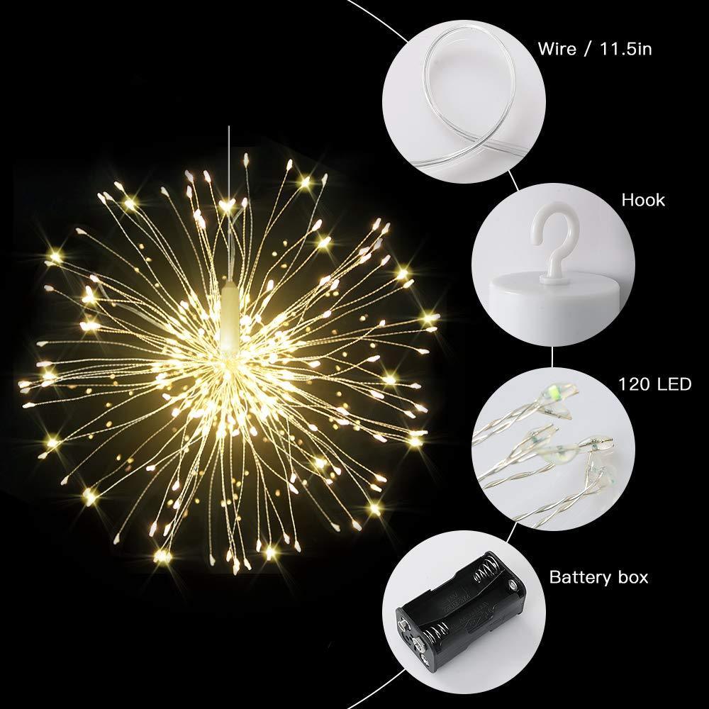 LED Starburst Lights  with Remote, 8 Modes & Waterproof