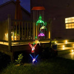 Color-Changing Solar LED Waterproof Hummingbird Wind Chimes!