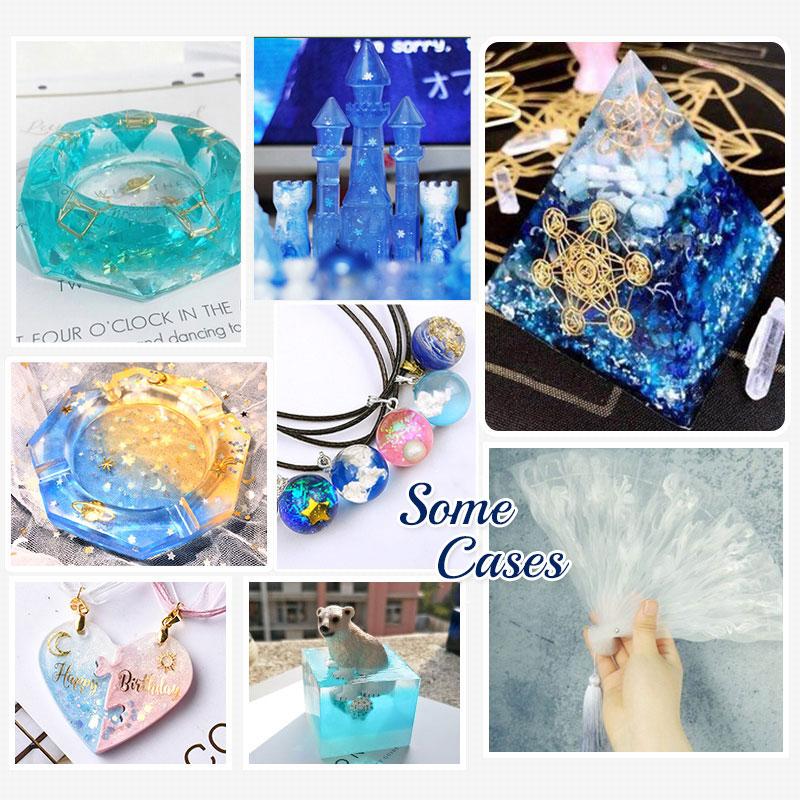 Handmade Crystal Glue Mold Set (83 Pcs)