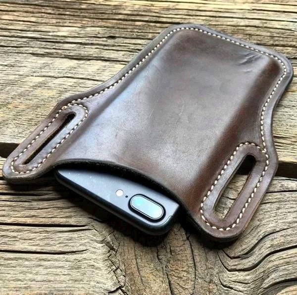 Retro Short Cell Phone Case Belt Bag Purse.