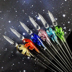 VintageArt™ Glass Calligraphy Pen Set with Ink and Pen Rest