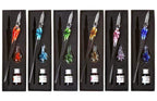 VintageArt™ Glass Calligraphy Pen Set with Ink and Pen Rest